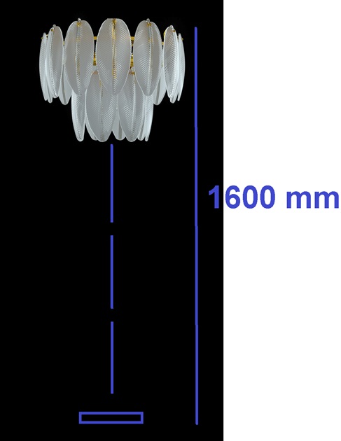 Светильник напольный ElegantLight DZN-5327 CHROME / РОМ D300/H1600/6/E14/40W BALLET 22-10 (1)