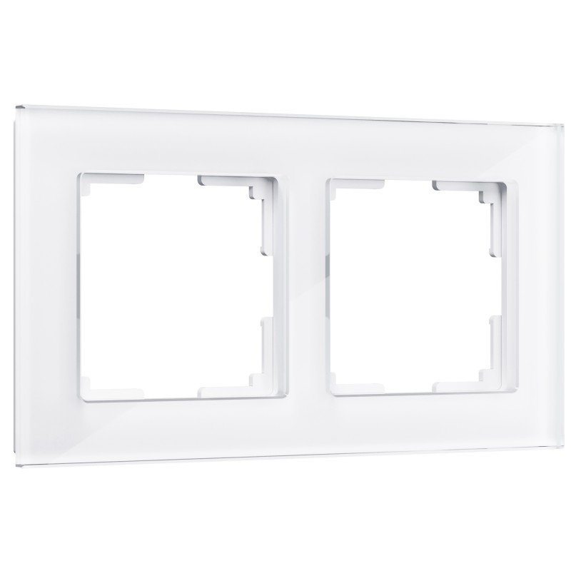 WERKEL Favorit WL01-Frame-02 / Рамка на 2 поста (белый,стекло) a030820 W0021101