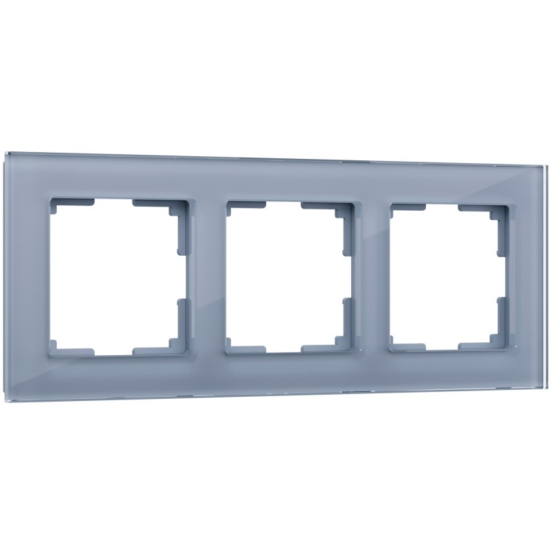 WERKEL Favorit WL01-Frame-03 / Рамка на 3 поста (серый,стекло) a030777 W0031115