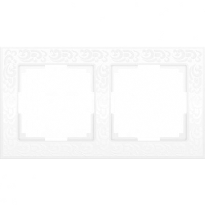 WERKEL Flock WL05-Frame-02-white / Рамка на 2 поста (белый) a028963 W0022301