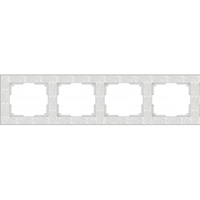 WERKEL Flock WL05-Frame-04-white / Рамка на 4 поста (белый) a028965 W0042301