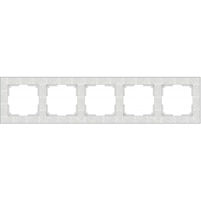 WERKEL Flock WL05-Frame-05-white / Рамка на 5 постов (белый) a030796 W0052301