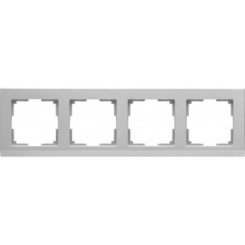 WERKEL Stark WL04-Frame-04 /Рамка на 4 поста (серебряный) a031805 W0041806