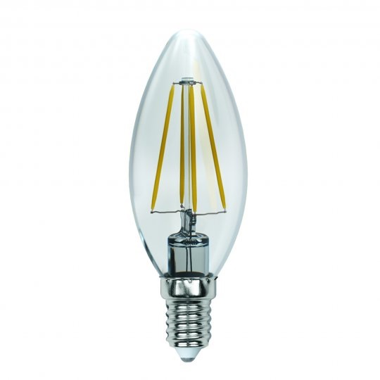 LED-C35-13W/4000K/E14/CL PLS02WH Лампа светодиодная. Форма "свеча", прозрачная. Серия Sky