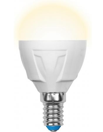 Лампа cветод LED-G45-6W/NW/E14/FR/DIM PLP01WH диммирUniel