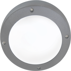 Ecola G53 LED B4139S светильник накладной IP65 матовый Круг алюмин. 1G53 Серый 145x145x65