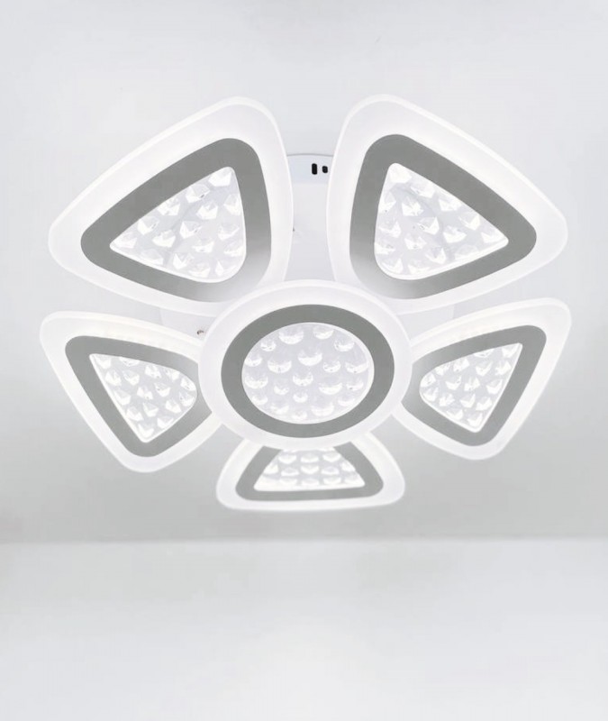 Светильник потолочный SAPFIR SPF-9460 WHITE/БЕЛЫЙ ` D500/H120/6/LED/160W 2.4G 23-07