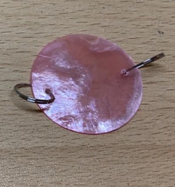 ! Декор SHELL (розовый цвет, D30/1mm с крепежом) для люстры из морских ракушек, SPFR1839
