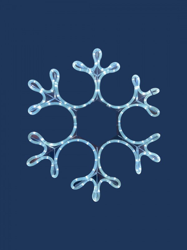 Гирлянда Фигура из дюралайта "Снежинка" 4444 см, LED, 220V, БЕЛЫЙ SPFD-41589