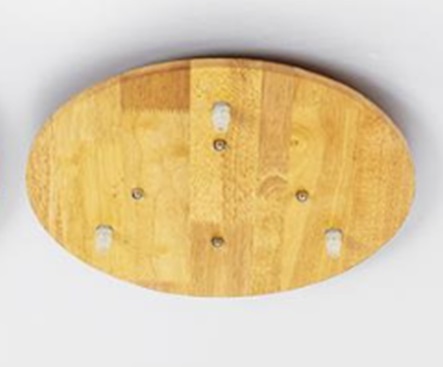База 350мм/дерево - деревянная потолочная площадка для светильника, с крепежом SPFR9837