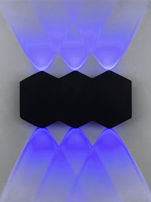 Светильник Elegant SPF-9895 BLACK/ЧЕРНЫЙ ` 6/LED/6W синий цвет свечения 1608035 mm WALL SPF09