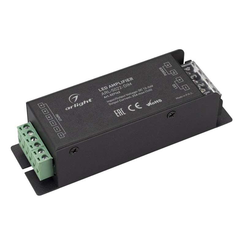 027142 Усилитель ARL-5022-DIM (12-24V, 1x25A, 300-600W)