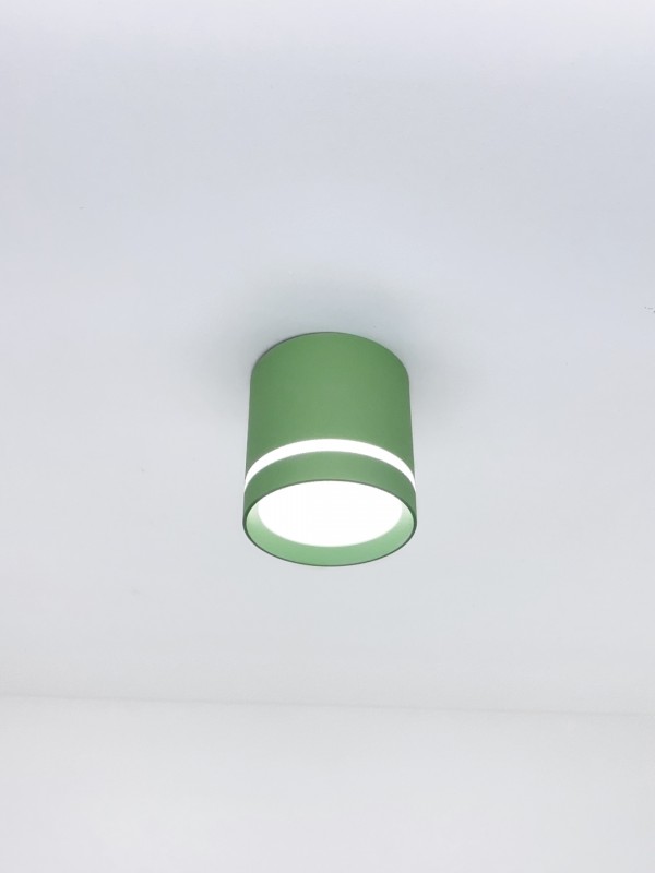 Светильник SPF-10255 GREEN/ЗЕЛЕНЫЙ ` D84/H87/1/LED/12W 5000-5500K