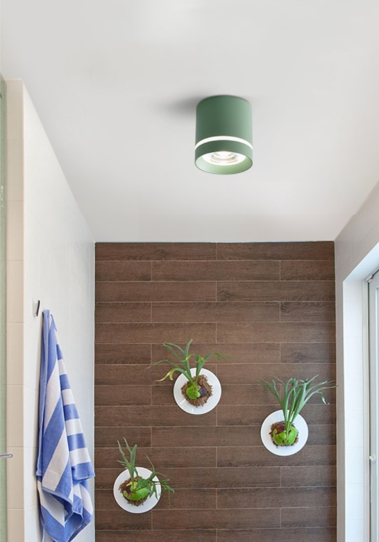 Светильник SPF-10255 GREEN/ЗЕЛЕНЫЙ ` D84/H87/1/LED/12W 5000-5500K