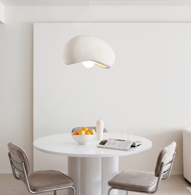 Светильник RRR DZN-6112 БЕЛЫЙ ` D500*400*330/H1200/1/E27/60W белый шнур STONE 25-02