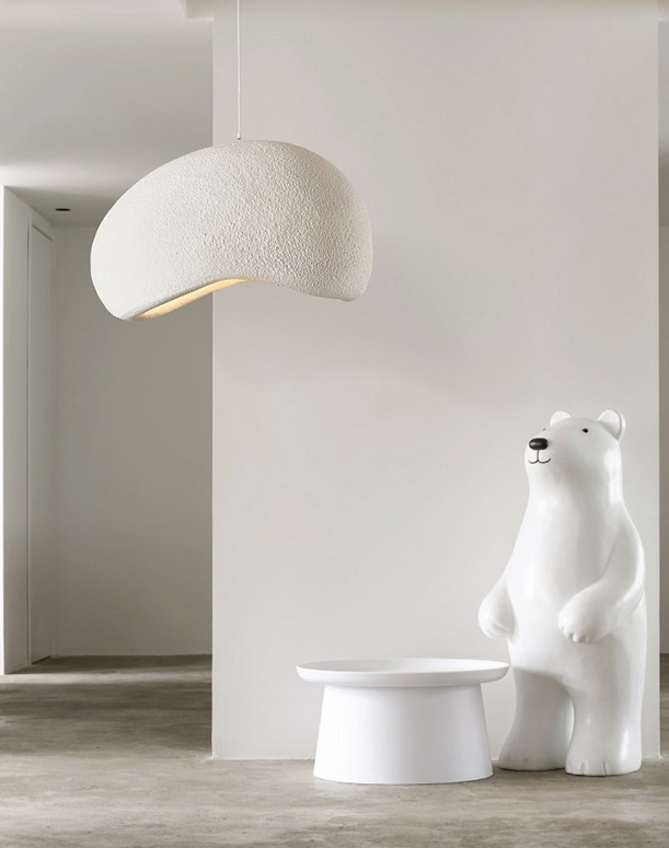 Светильник RRR DZN-6113 БЕЛЫЙ ` D600*500*370/H1200/1/E27/60W белый шнур STONE 25-02