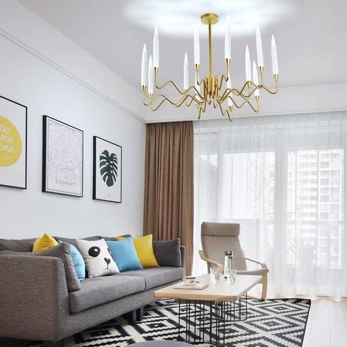 Светильник DZN-13677 ЗОЛОТО ` D600/H420+1000/12/LED/24W/4000K CANDLELIGHT