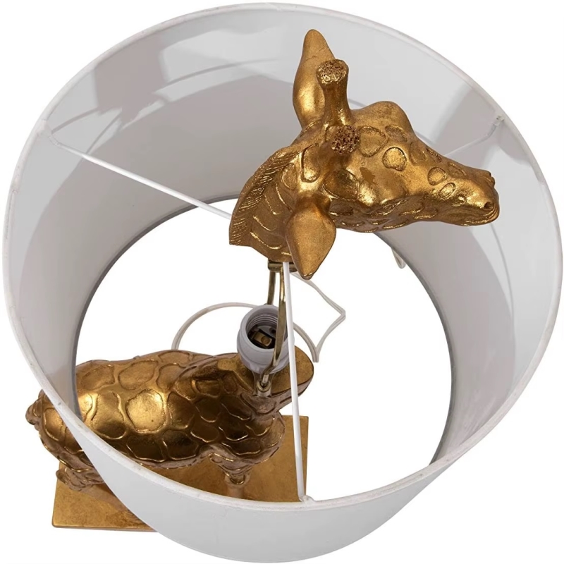 Светильник DZN-13692 ЗОЛОТО + БЕЛЫЙ ` D280/H660/1/E27/10W/3000K GIRAFFE