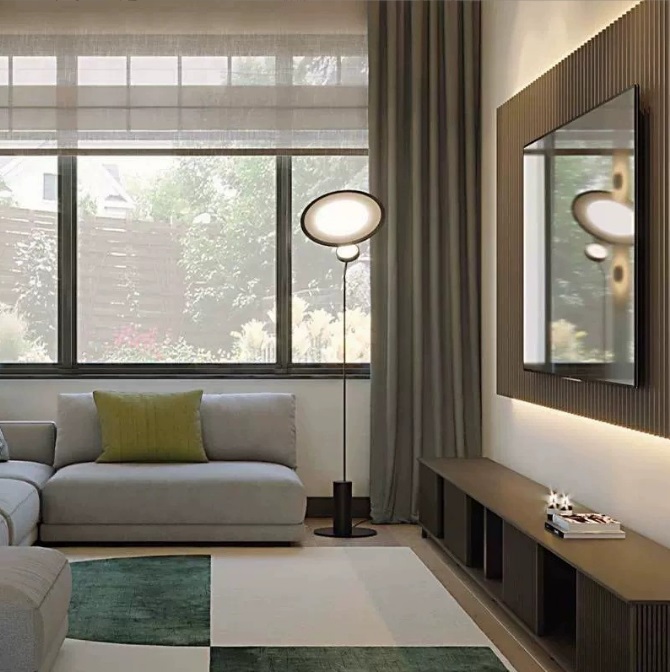 Светильник DZN-13702 ЧЕРНЫЙ D390/H1650/1/LED/12W/4500K AOLIGHT BY TIMO RIPATTI