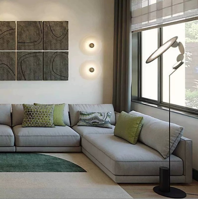 Светильник DZN-13702 ЧЕРНЫЙ D390/H1650/1/LED/12W/4500K AOLIGHT BY TIMO RIPATTI