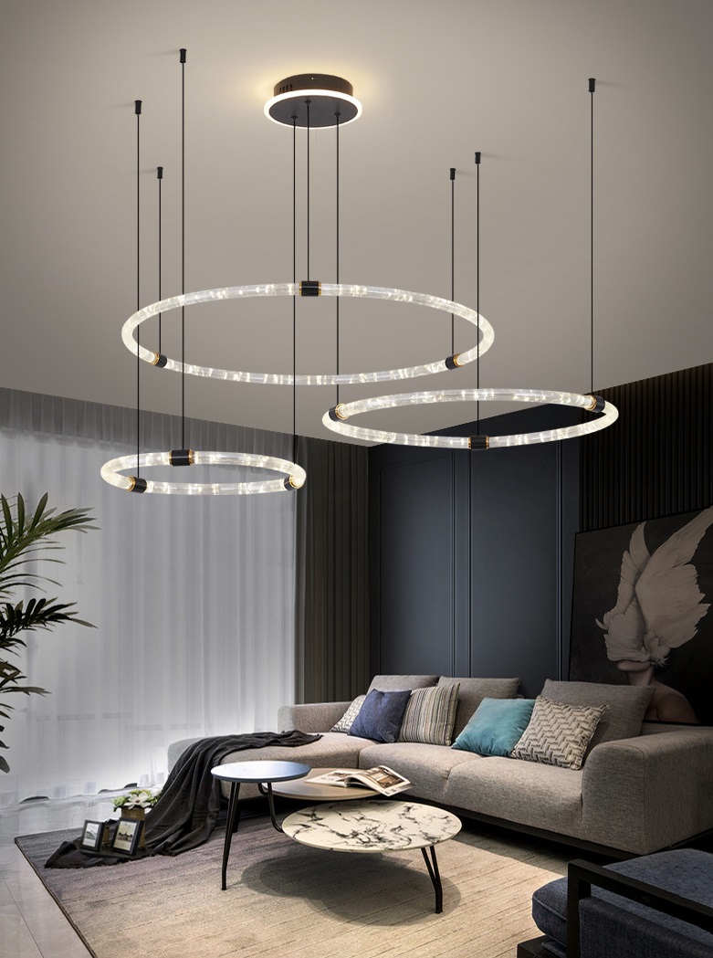 Светильник DZN-33199 ЧЕРНЫЙ ` D400+600+800/H1500/3/LED/100W/4500K