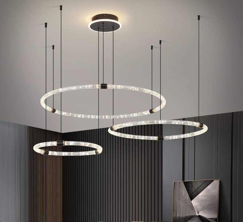 Светильник DZN-33199 ЧЕРНЫЙ ` D400+600+800/H1500/3/LED/100W/4500K