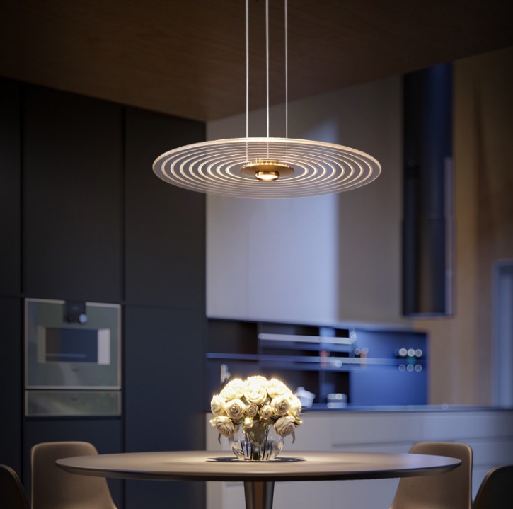 Светильник DZN-33201 БРОНЗА ` D500*100/H1200/2/LED/12W/4500K 24-07