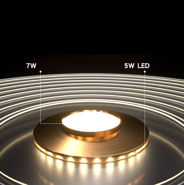 Светильник DZN-33201 БРОНЗА ` D500*100/H1200/2/LED/12W/4500K 24-07