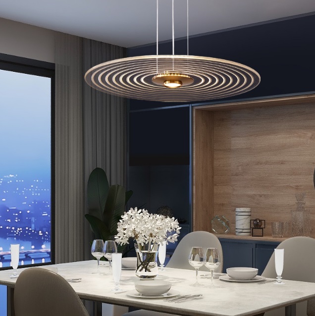 Светильник DZN-33201 БРОНЗА ` D500*100/H1200/2/LED/12W/4500K 24-07