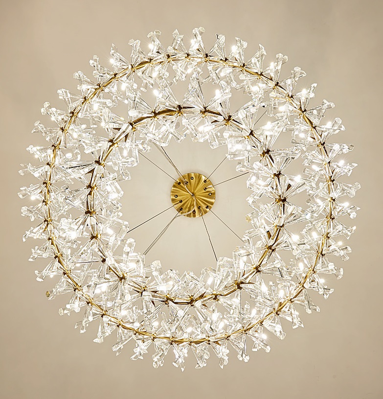 Светильник DZN1-5-52 ЗОЛОТО ` D400+800/H1500/60/G4/120W BEATRI