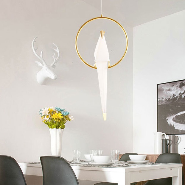 Светильник DZN-45996 ЗОЛОТО ` D300/H620/1/LED/10W/4500K PARROT 23-12