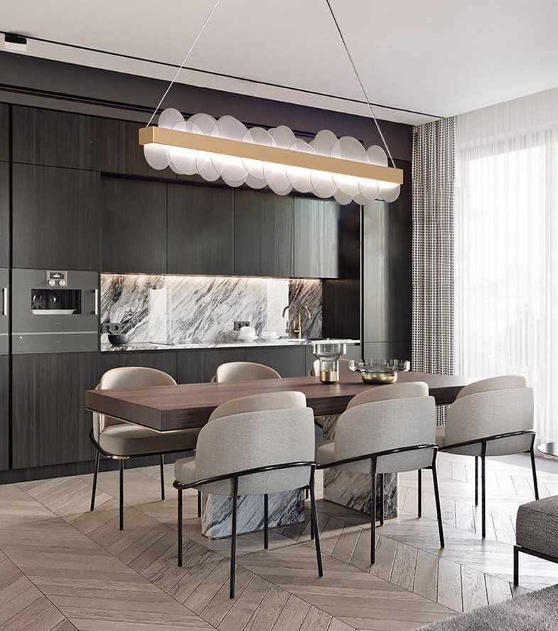 Светильник DZN2-2-79 GOLD / ЗОЛОТО ` D570/H1200/1/LED/40W/4000K WHELL