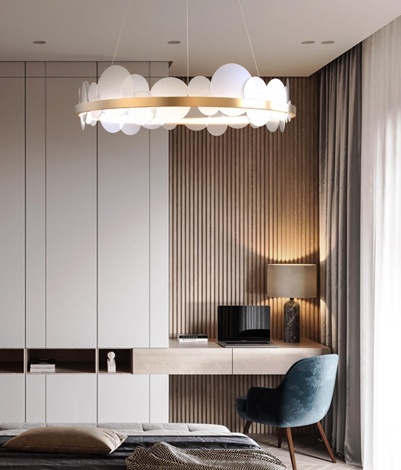 Светильник DZN2-2-79 GOLD / ЗОЛОТО ` D570/H1200/1/LED/40W/4000K WHELL