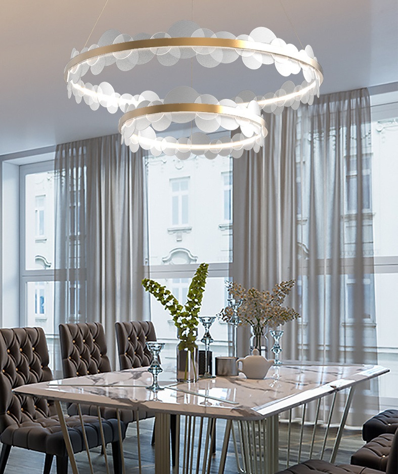 Светильник DZN2-2-79 GOLD / ЗОЛОТО ` D570/H1200/1/LED/40W/4000K WHELL