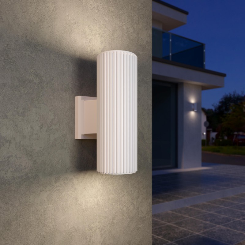 Уличный настенный светильник Strict IP54 1403 TECHNO 2/E27/60W песочно-белый