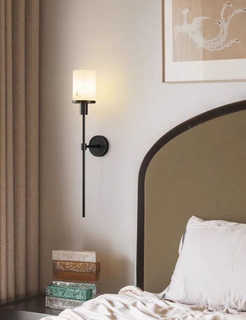 Светильник DZN-13744 ЧЕРНЫЙ + МРАМОР ` D650/H180/1/E14/40W/плафон D100 мрамор