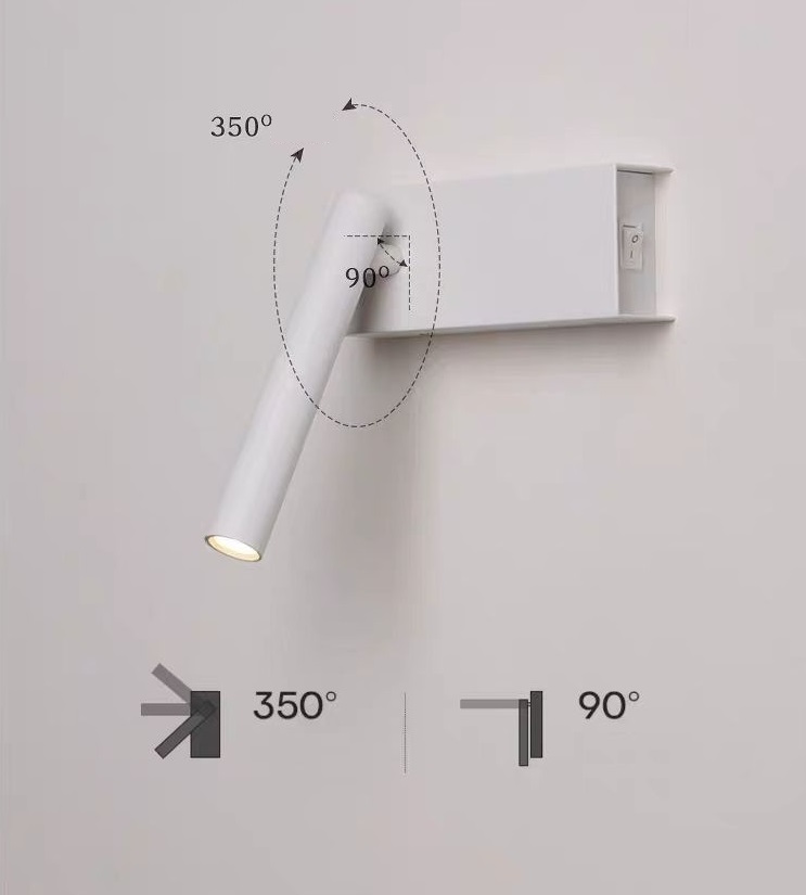 Светильник настенный ElegantLight DZN-13750 БЕЛЫЙ ` D150/H50/1/LED/5W/3000K ASFAR