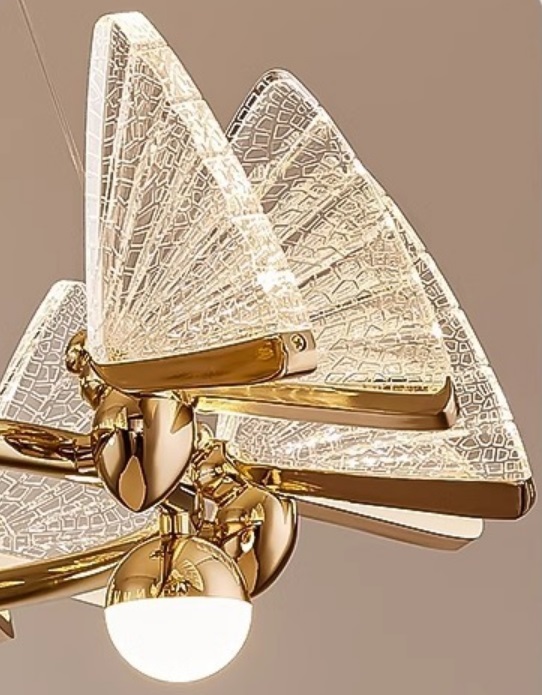 Светильник DZN-13763 ЗОЛОТО + ПРОЗРАЧНЫЙ ` D630/H150+1500/6+4/LED+G9/30W+20W/4000K AMELIA LU