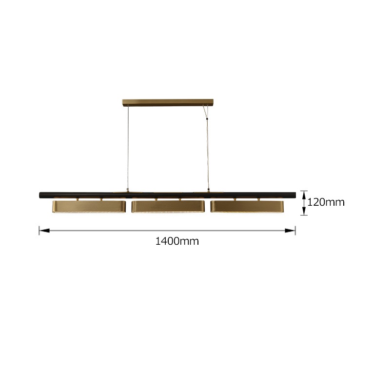 Светильник DZN-13781 ЗОЛОТАЯ БРОНЗА ` D1400*60/H1500//3/LED/48W/3000K JOYSDER