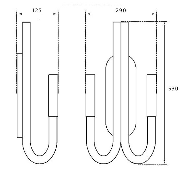 Светильник DZN-13784 ЧЕРНЫЙ ` D530*290/H125/2/G9/40W LAURA