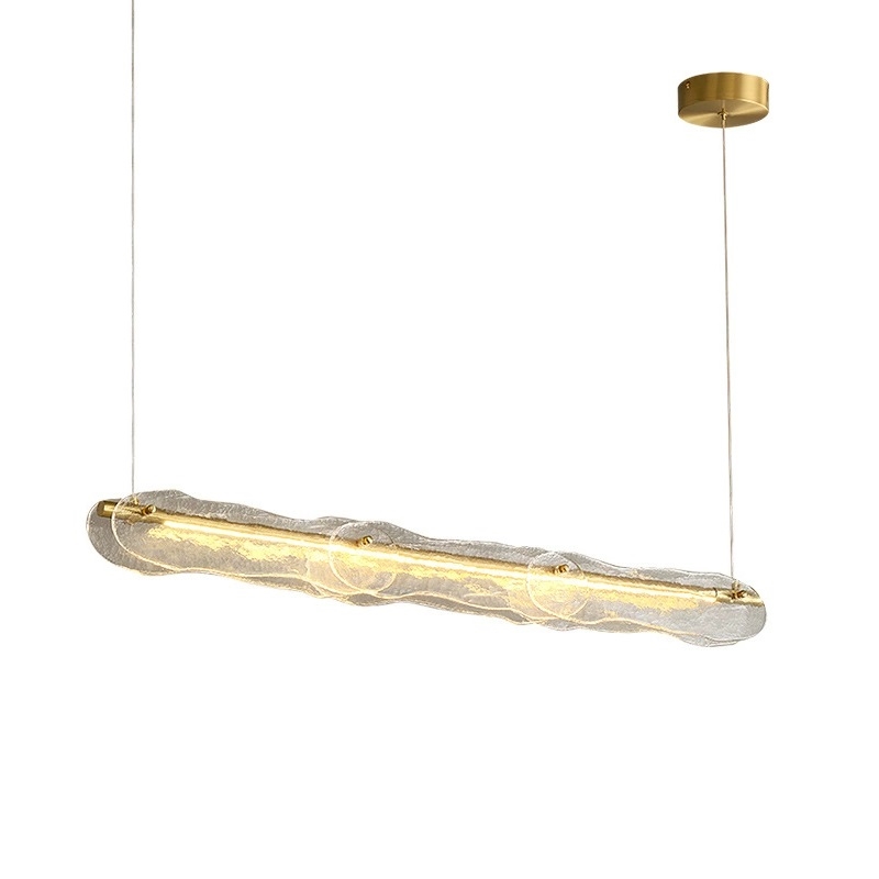 Светильник DZN-13798 ЗОЛОТАЯ БРОНЗА ` D1000*60/H1500/1/LED/.W/3000K высококачественное стекло ручной