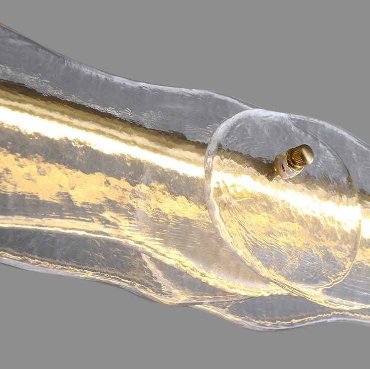 Светильник DZN-13799 ЗОЛОТАЯ БРОНЗА ` D1680*60/H1500/1/LED/.W/3000K высококачественное стекло ручной