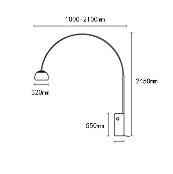 СветильникDZN-13803 РОМ ` D2100/H2450/1/E27/40W