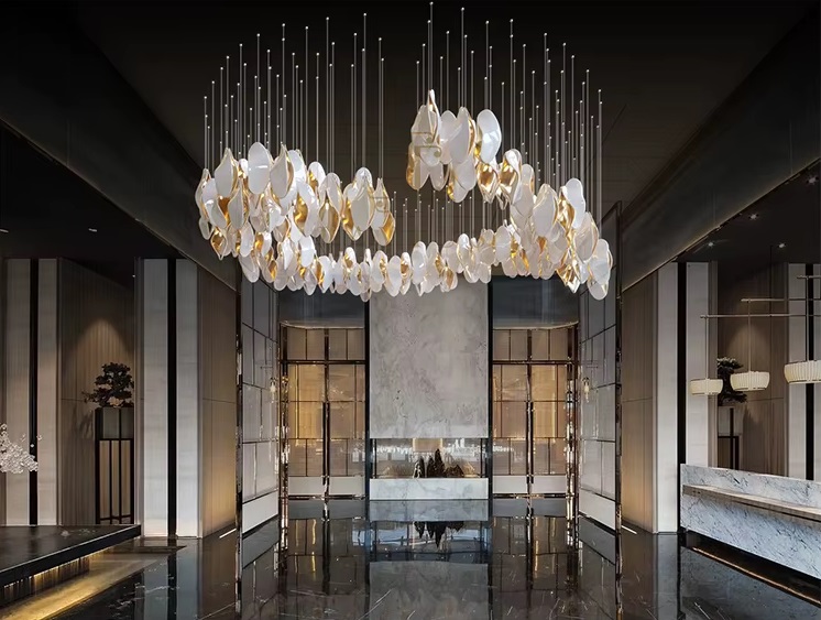 Светильник-инсталяция DZN-13811 БЕЛЫЙ+ЗОЛОТО D1000*1000/H1000/100 без источника света