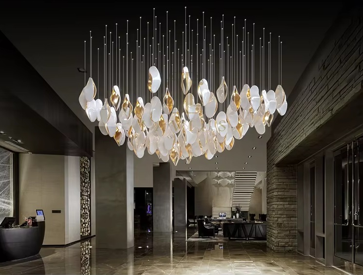 Светильник-инсталяция DZN-13811 БЕЛЫЙ+ЗОЛОТО D1000*1000/H1000/100 без источника света