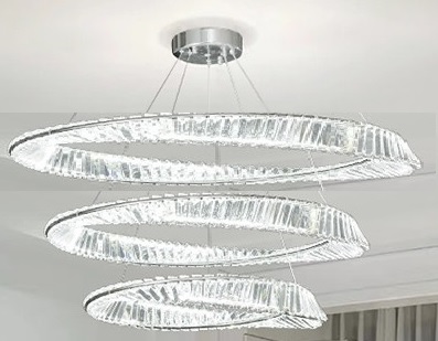 Светильник подвесной светодиодный EL SPFD-8188+8189+8190 РОМ ` D400+600+800/H1200/3/LED/150W DOMO