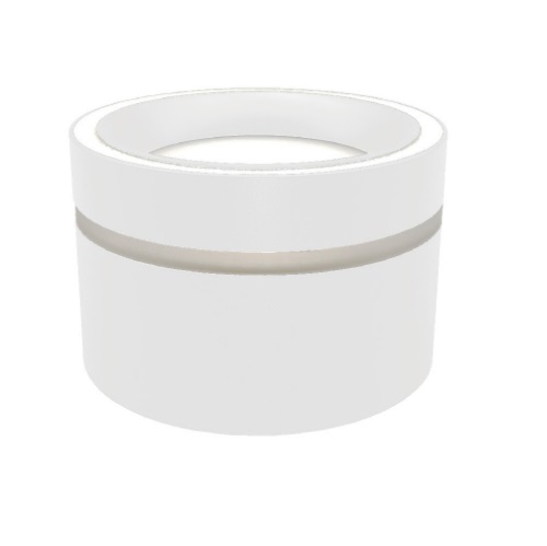 Cветильник RG-TD1503W БЕЛЫЙ D85/H55/1/G53/15W без лампы (1/60)