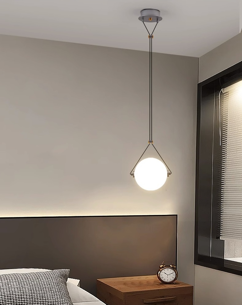 Светильник ElegantLight DZN-12978 СЕРЫЙ + ЧЕРНЫЙ ` D200/H1500/1/LED/10W/4500K