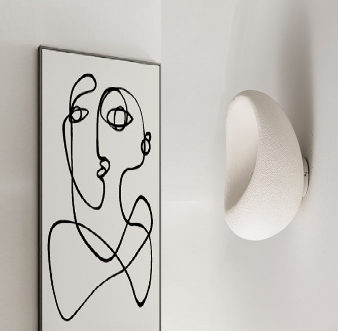 Светильник DZN-13842 БЕЛЫЙ ` D200*150/H150/1/E27/60W STONE