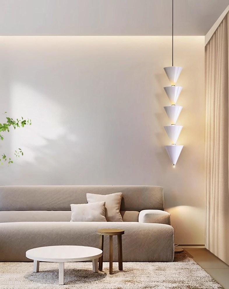 Светильник DZN-13845 БЕЛЫЙ ` D170/H850+1200/5/LED/15W/4000K LEMMA